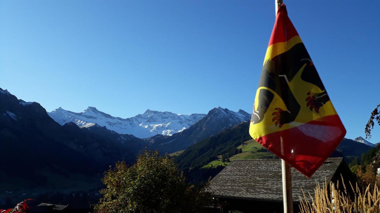 Chalet Gotthelf Gartenstudio, Ferien mit Hund Adelboden Exterior foto