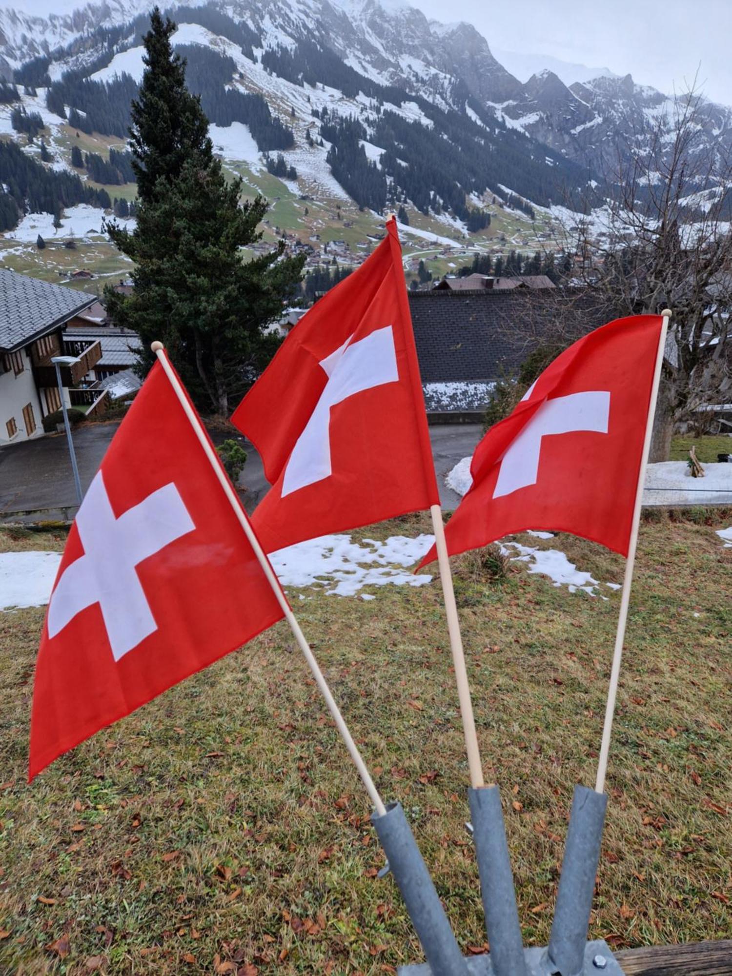 Chalet Gotthelf Gartenstudio, Ferien mit Hund Adelboden Exterior foto